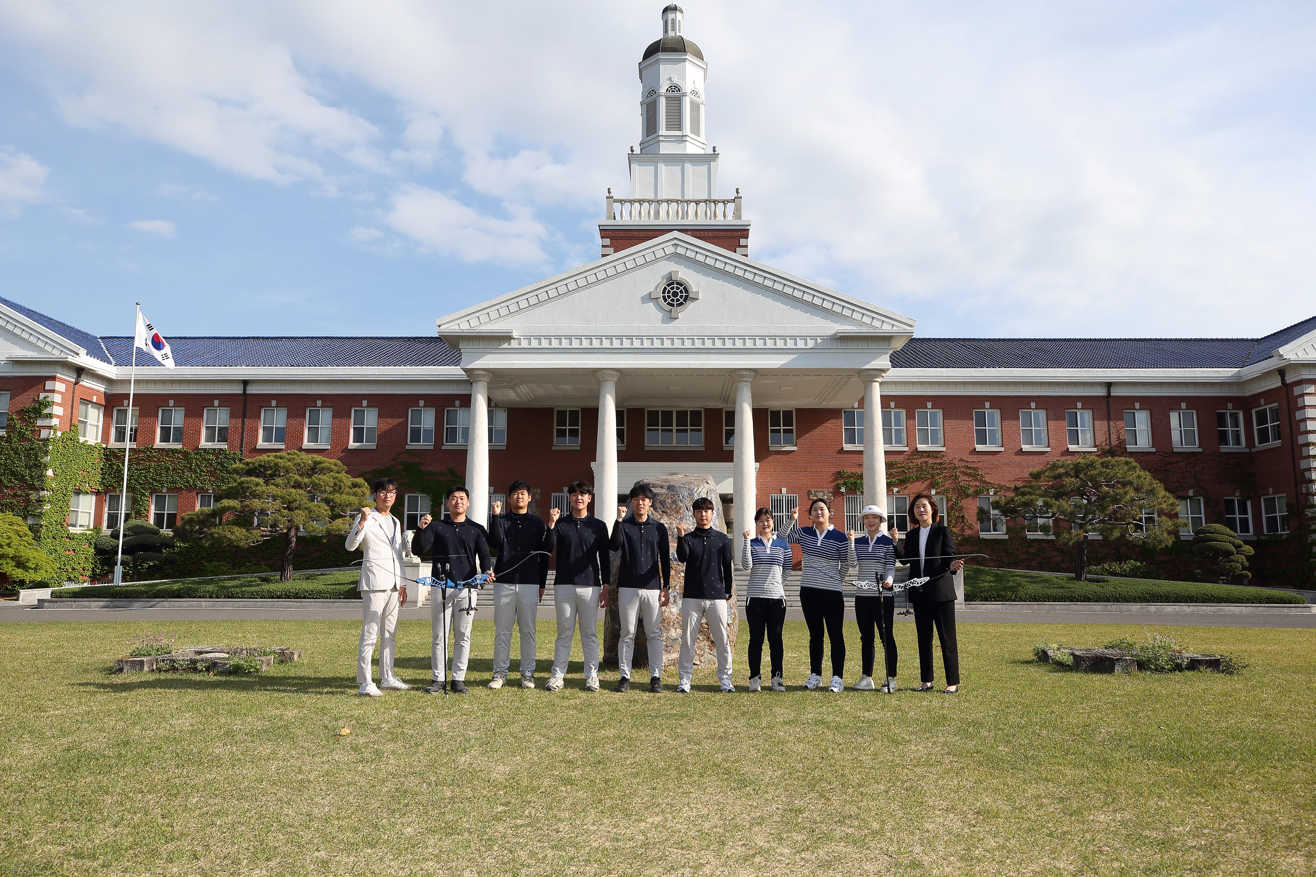 양궁부 단체사진